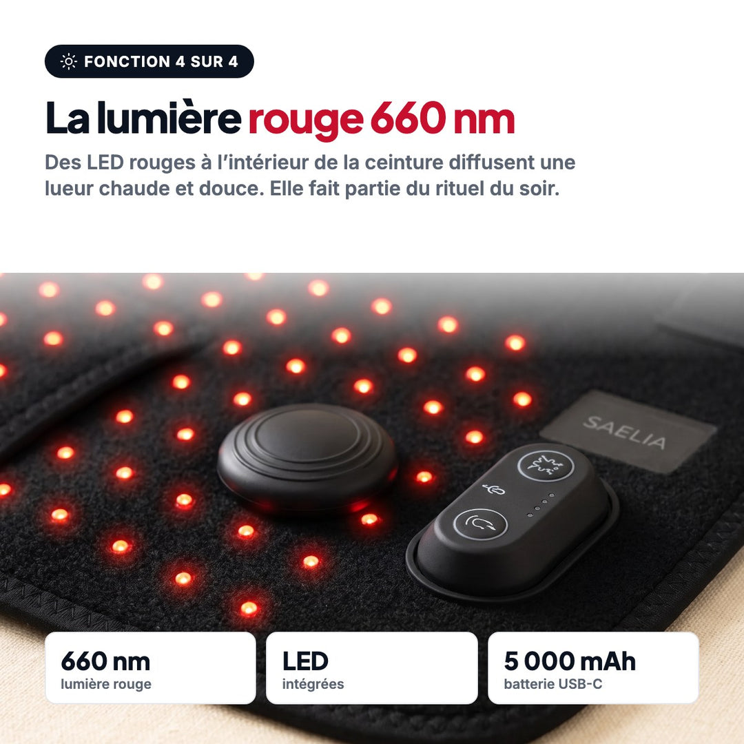 Fonction lumière rouge 660 nm
