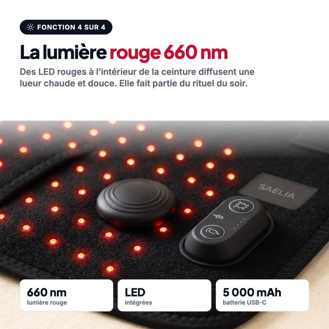 Lumière rouge 660 nm